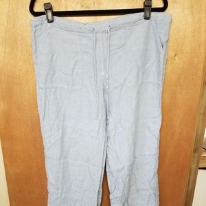 Loose linen beach pants